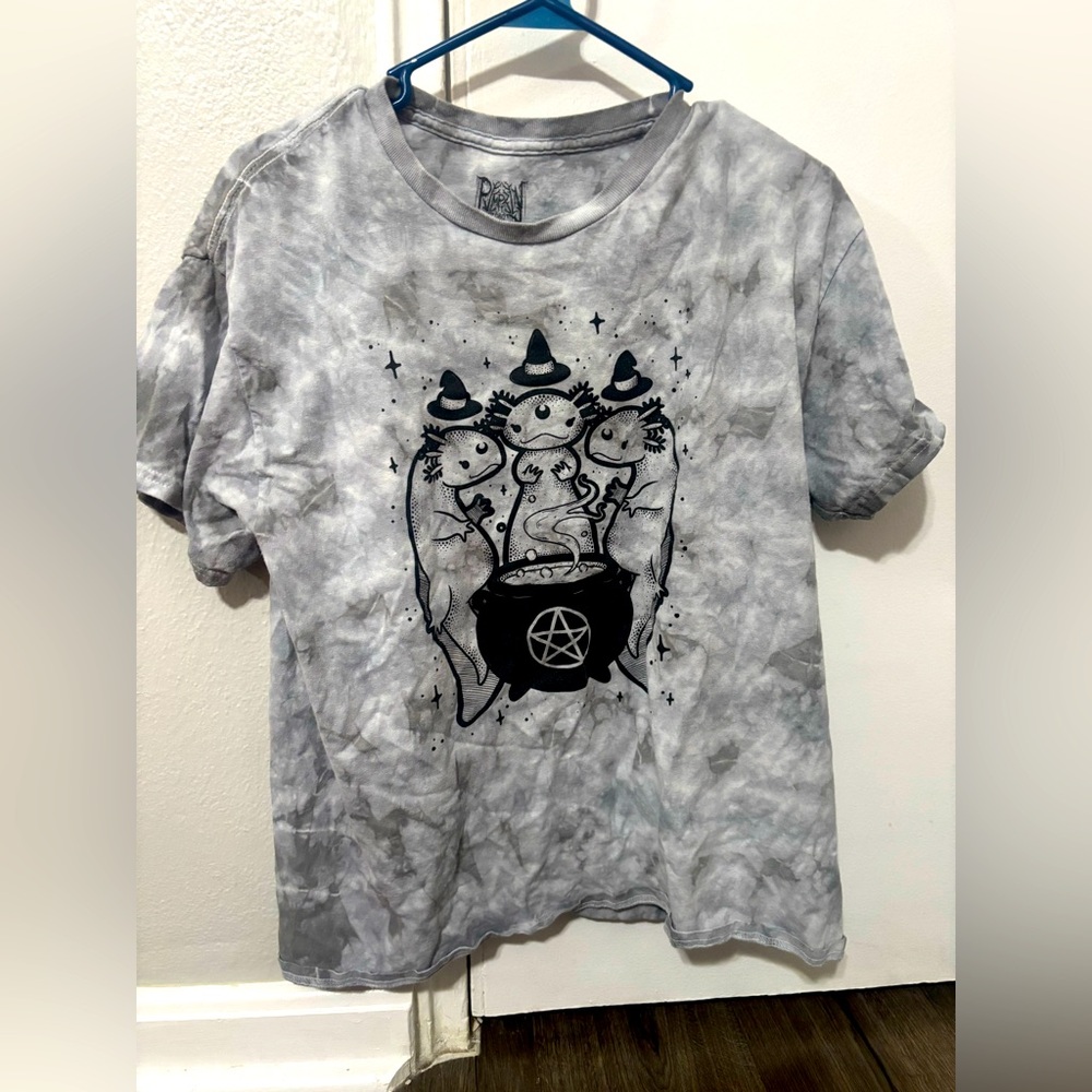 Spooky Axolotl Witch Tee